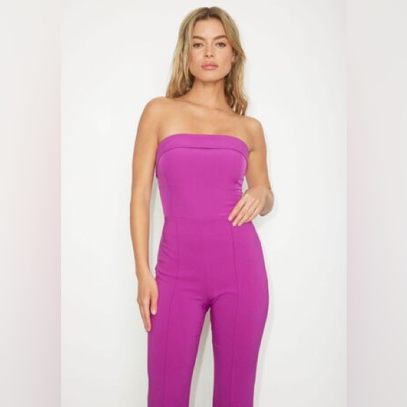 Dynamite Magenta Strapless Top - Picture 3 of 3